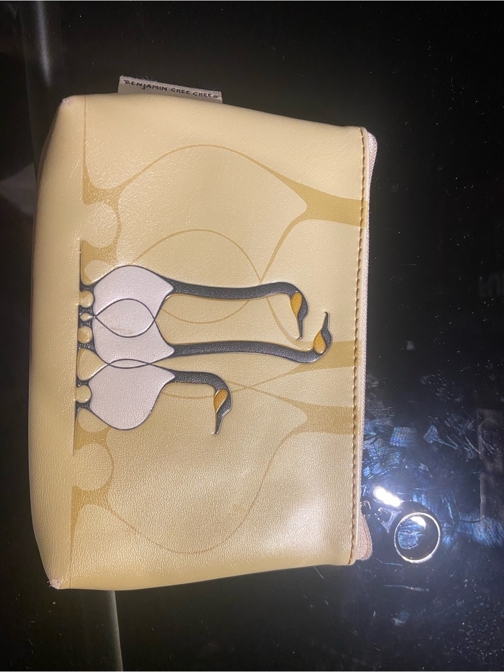 Yellow Swan Zip Pouch